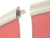 Magnetic aluminium profile suitable for connection