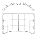 Classic curved structure 3x3 + 3x3