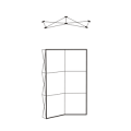 Compact curved structure 3x2