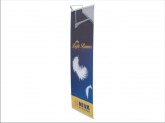 Banner stand with light
