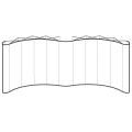 Plus curved structure 3x4 + 3x4