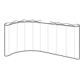 Plus structure 3x4 curved + 3x3 flat