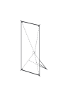 X Banner 85 - hight 165 cm
